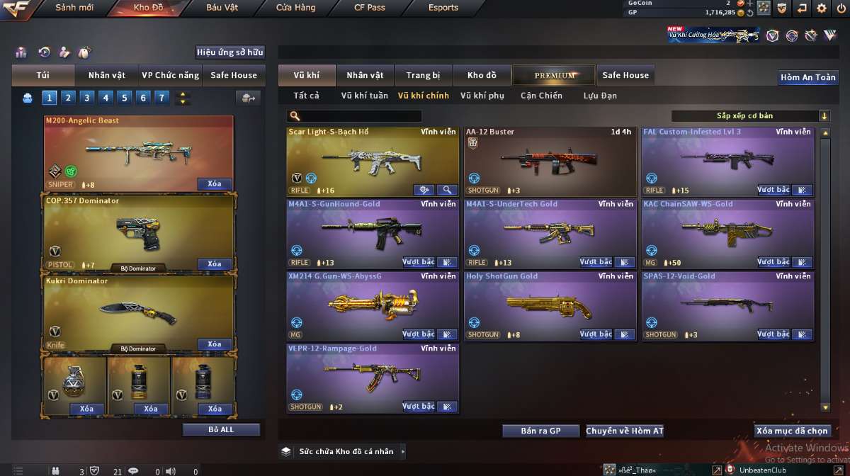 shop acc cf uy tin gia re